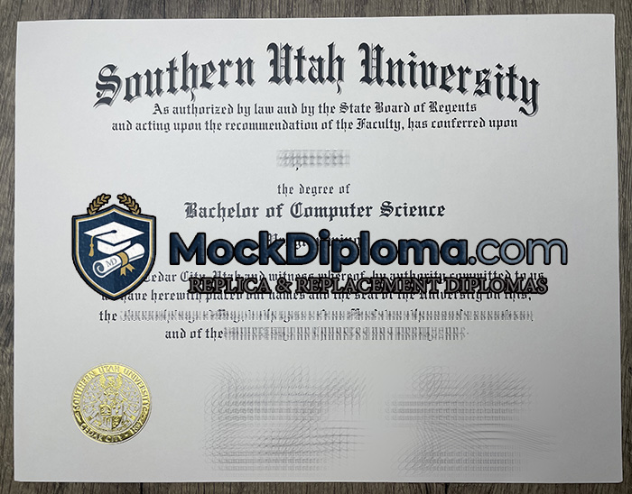 Southern Utah University certificate