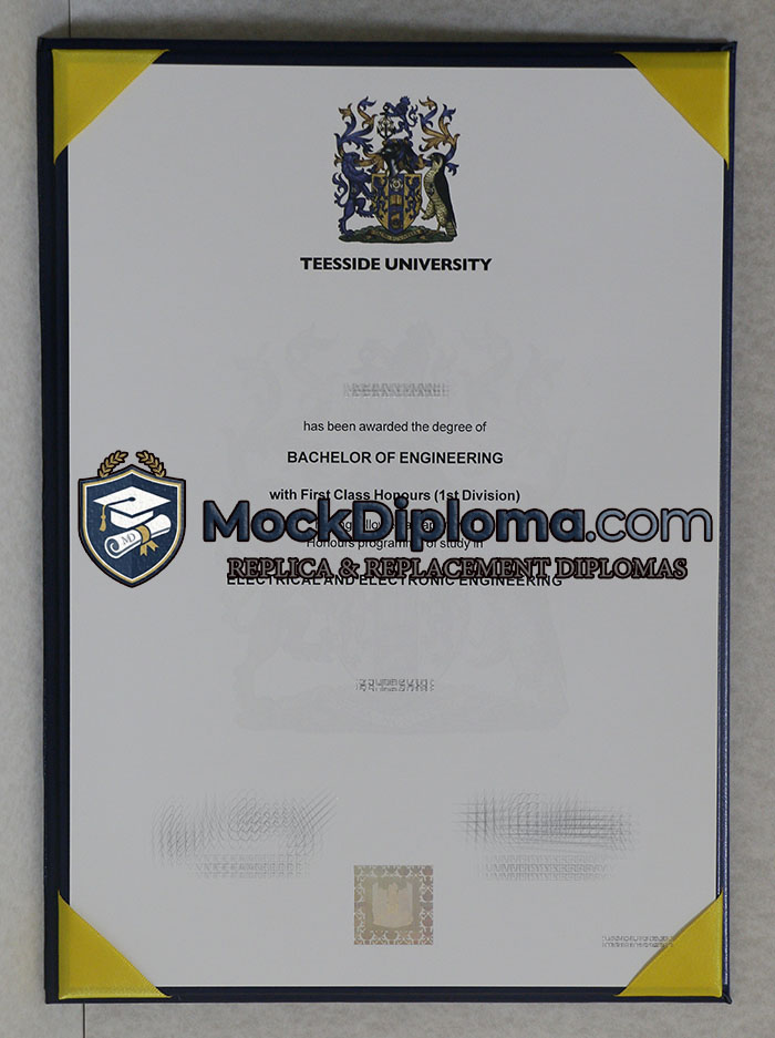 Teesside University diploma