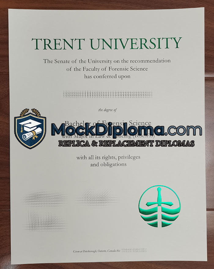 Trent University diploma