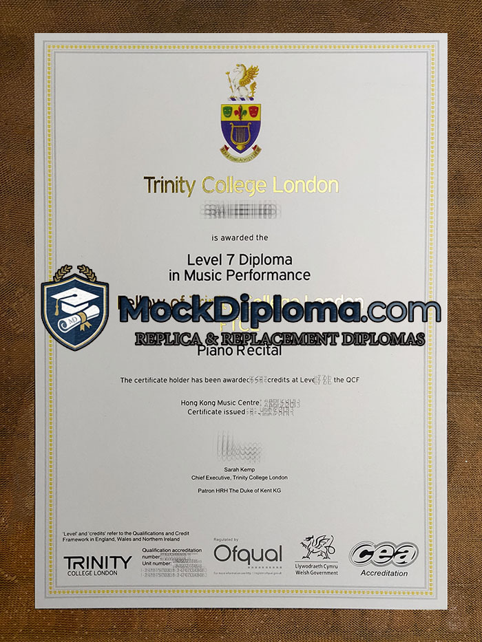 Trinity College London degree