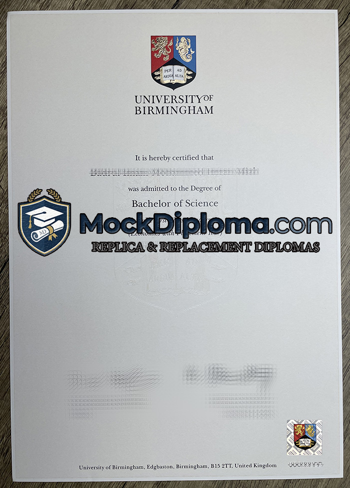 University of Birmingham degree