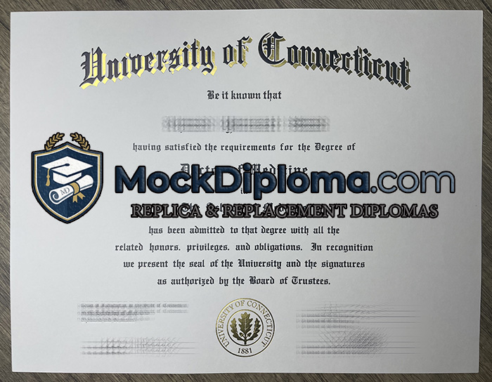 University of Connecticut certificate
