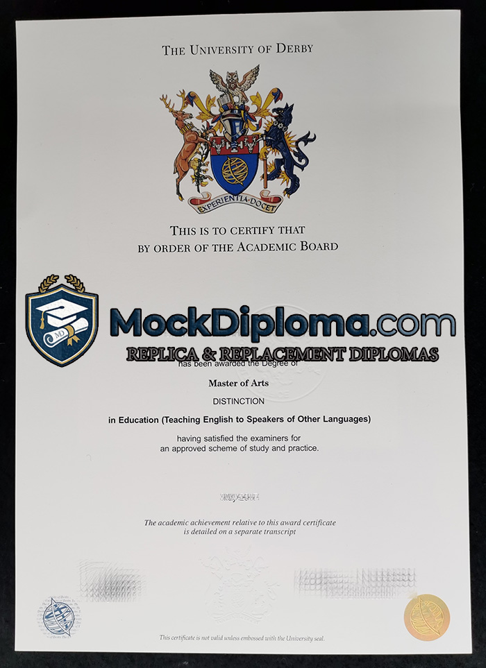 University of Derby degree