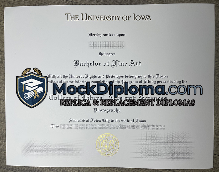 University of Iowa diploma