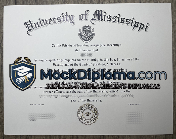 University of Mississippi degree