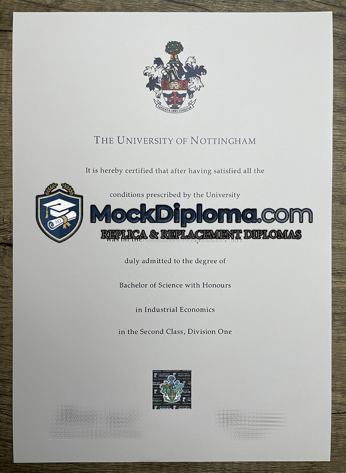 University of Nottingham diploma