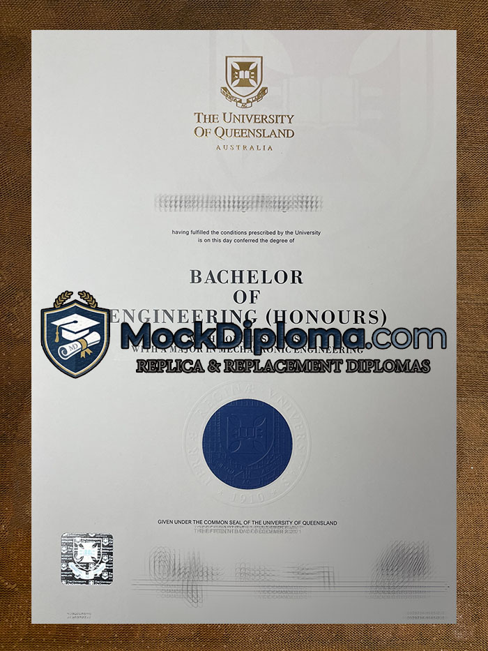 University of Queensland diploma