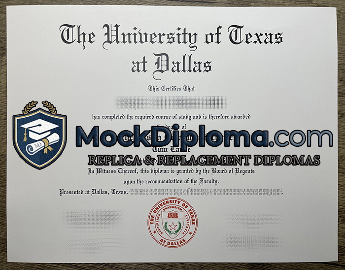 University of Texas at Dallas degree