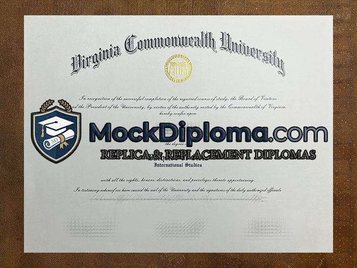 Virginia Commonwealth University diploma