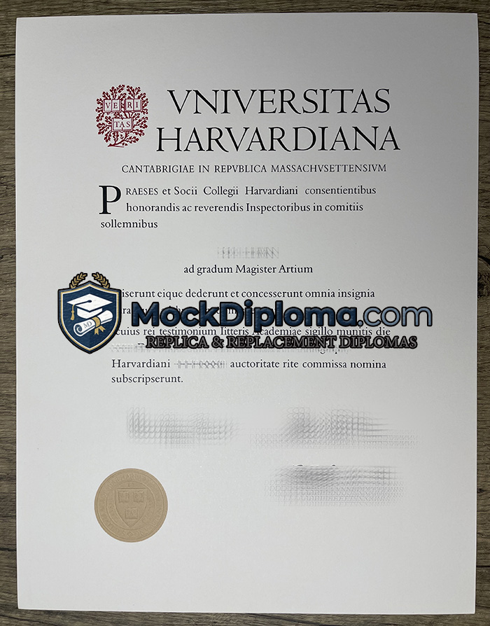 Vniversitas Harvardiana diploma
