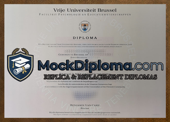 Vrije Universiteit Brussel diploma