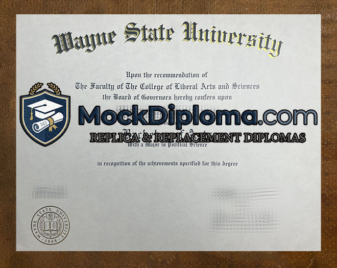 Wayne State University certificate