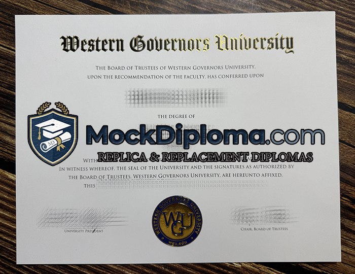 Western Governors University degree