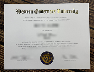 Western Governors University certificate