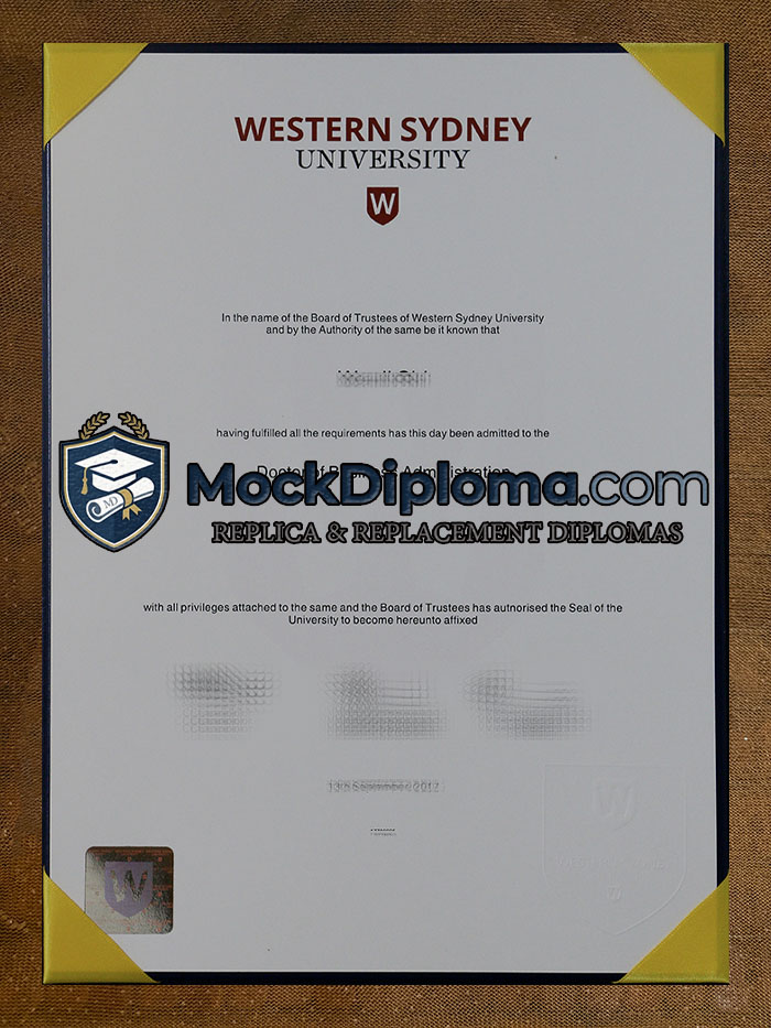 Western Sydney University degree