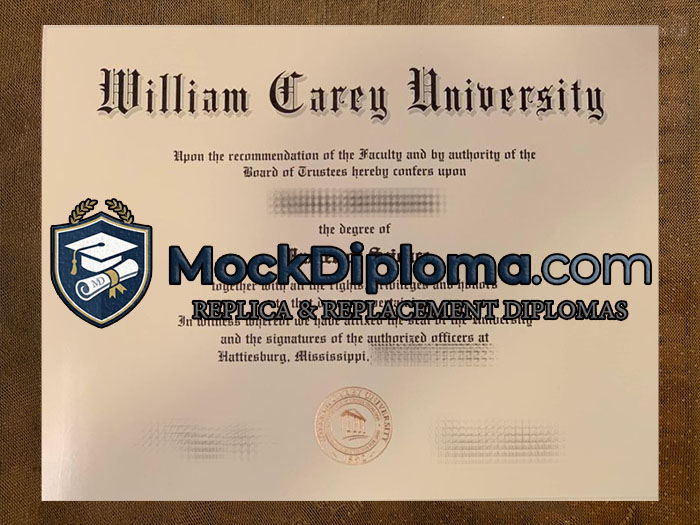 William Carey University diploma