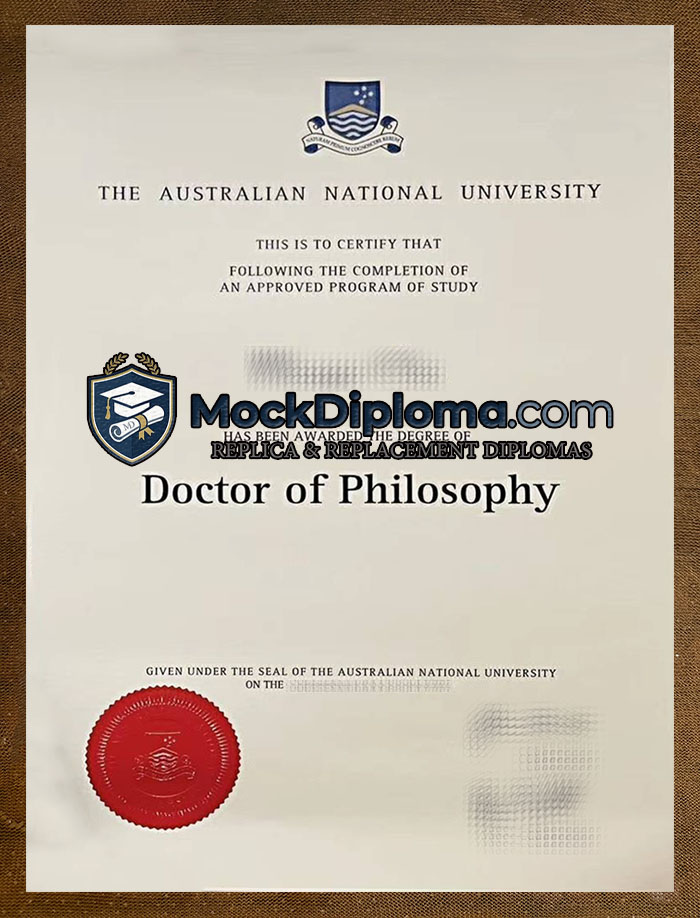 Australian National University diploma