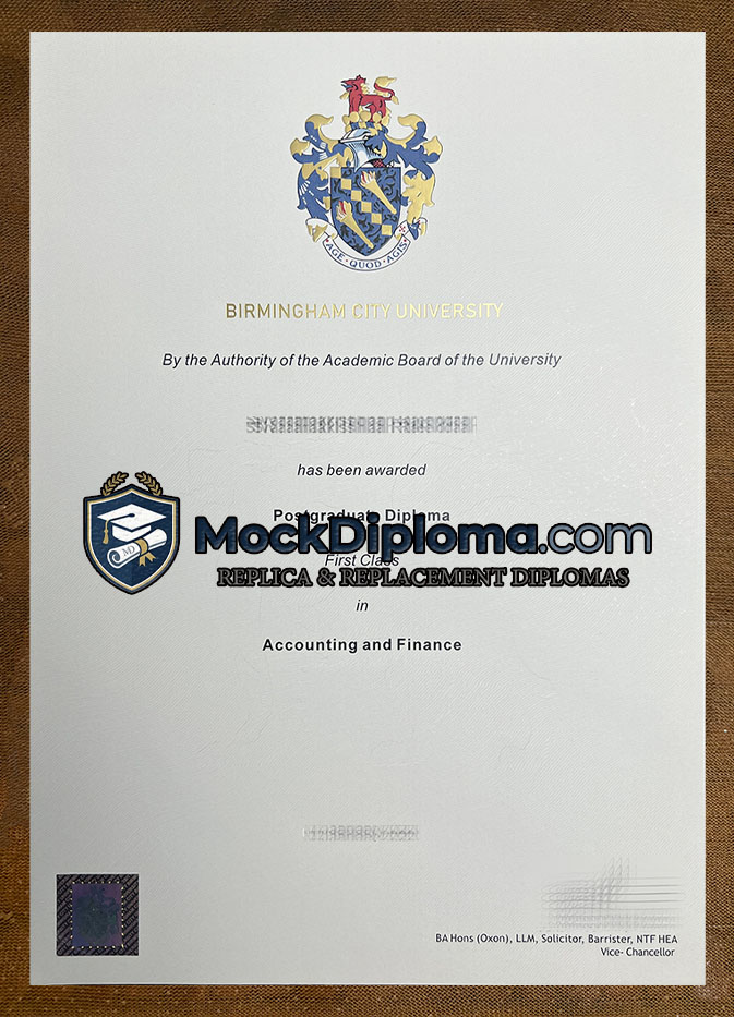 Birmingham City University degree