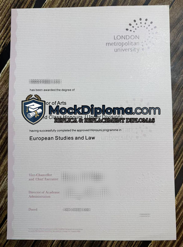 London Metropolitan University degree