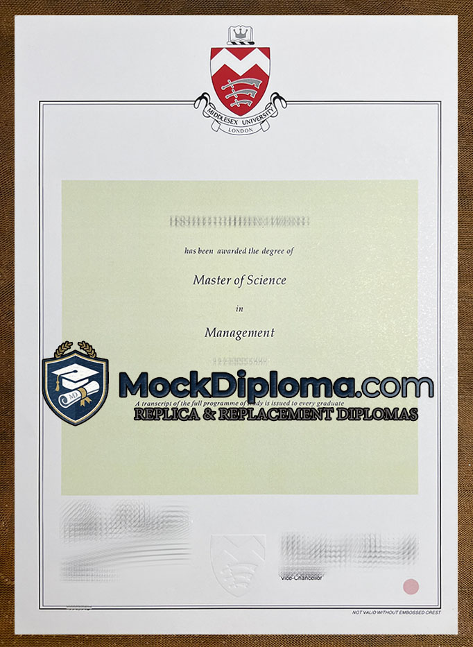 Middlesex University degree