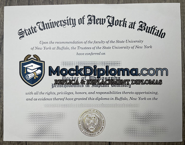 State University of New York at Buffalo diploma