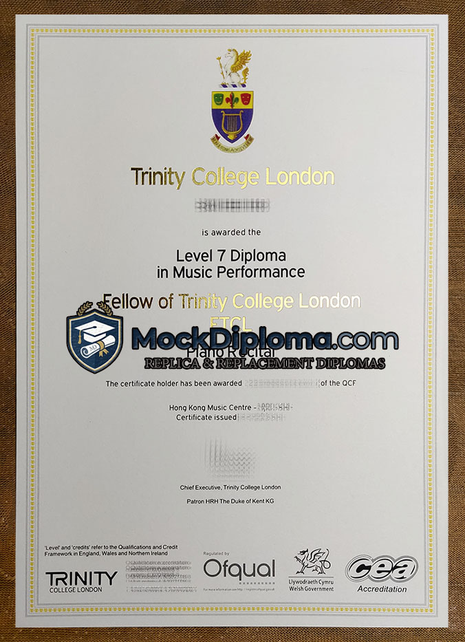 Trinity College London degree