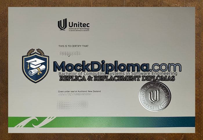 Unitec Institute of Technology certificate