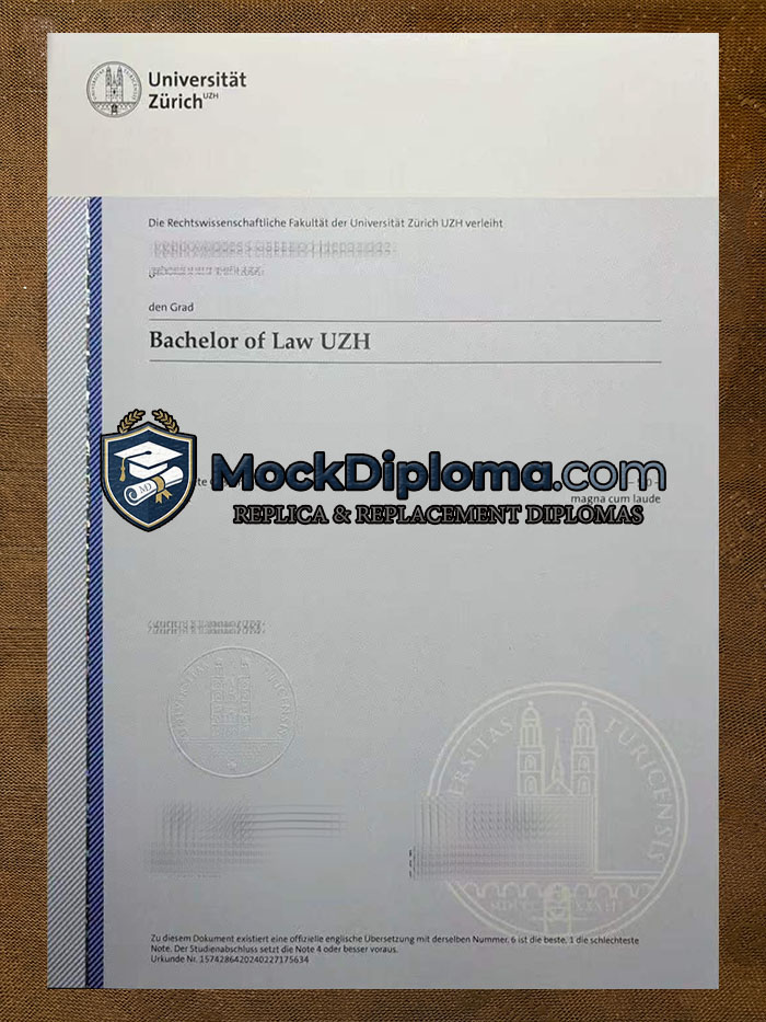 Universität Zürich diploma