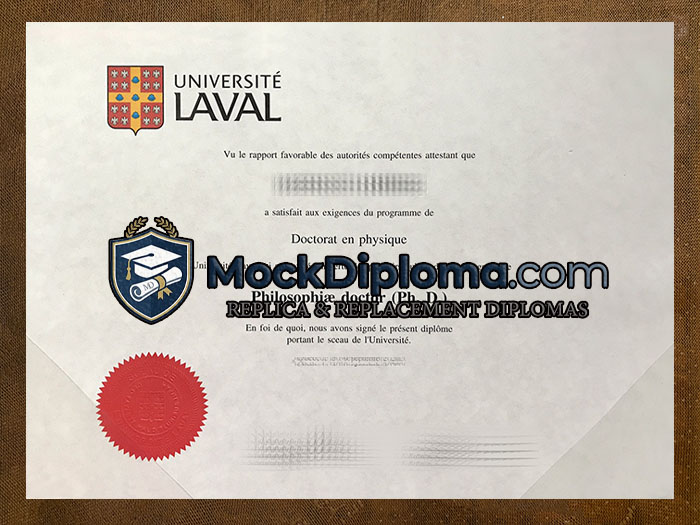 Université Laval certificate