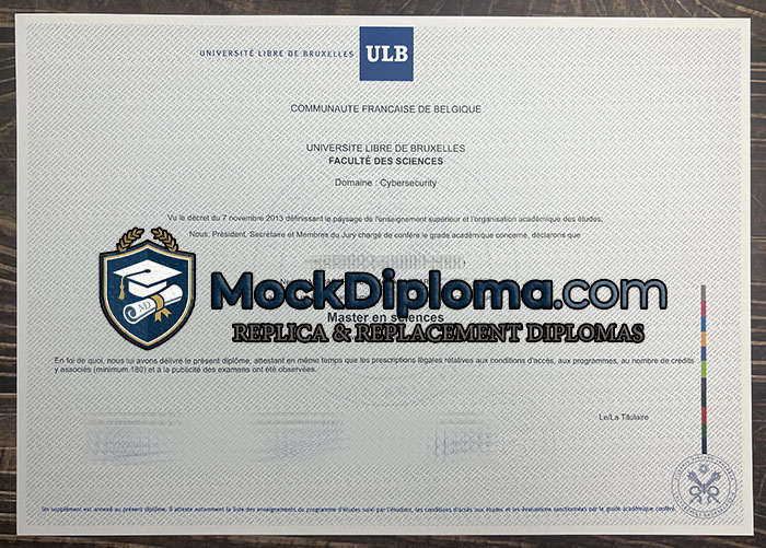 Université libre de Bruxelles diploma