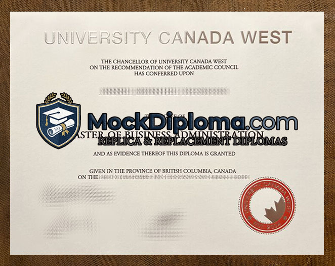 University Canada West diploma