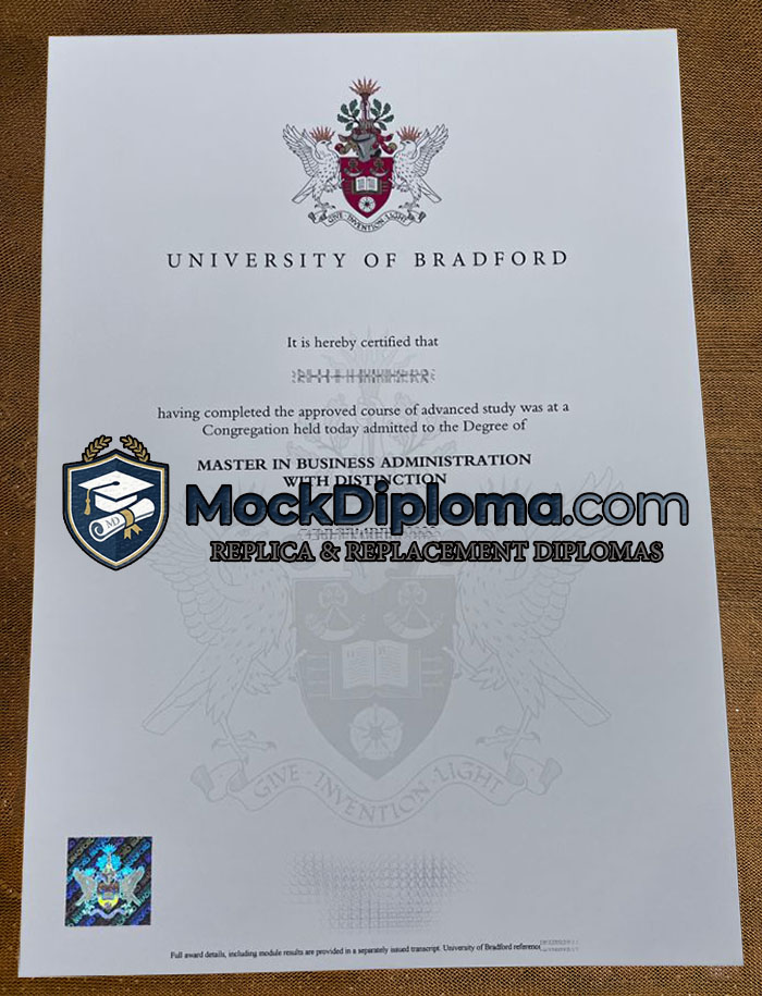 University of Bradford diploma
