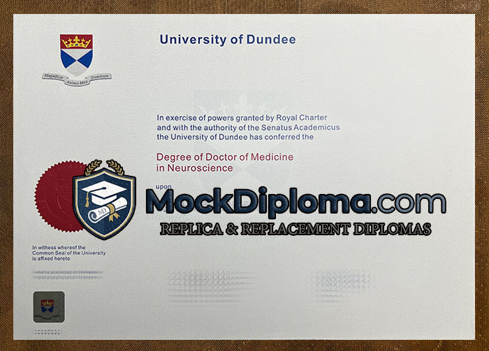 University of Dundee certificate