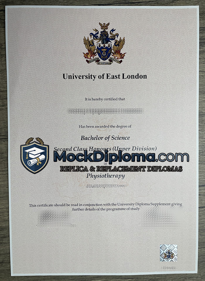 University of East London degree
