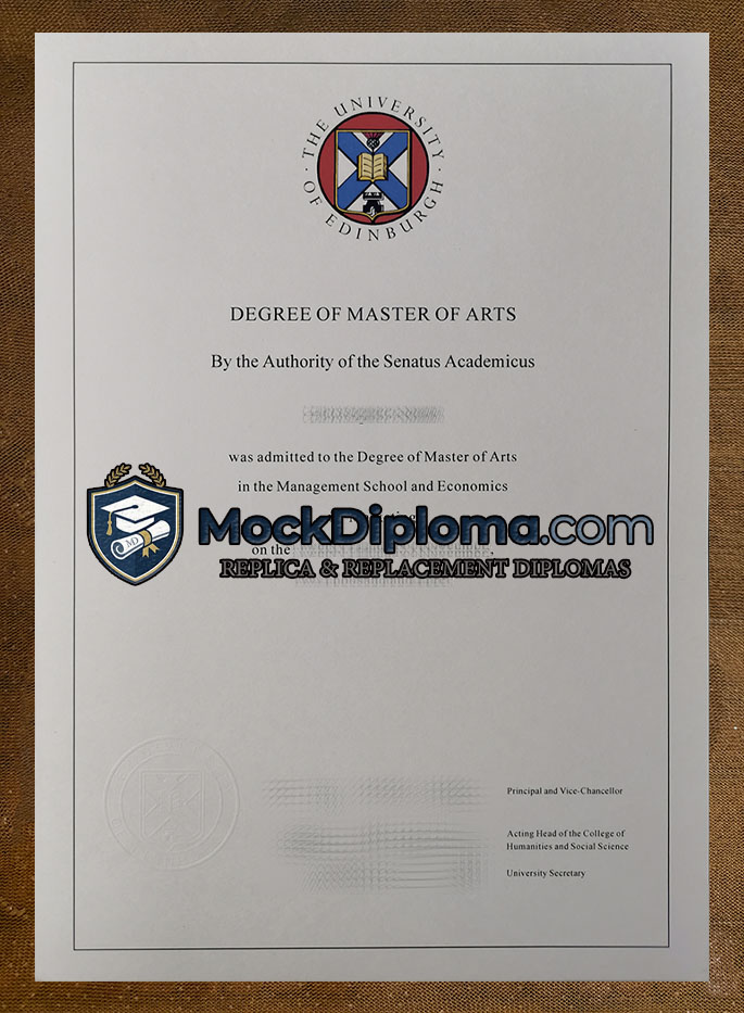 University of Edinburgh degree