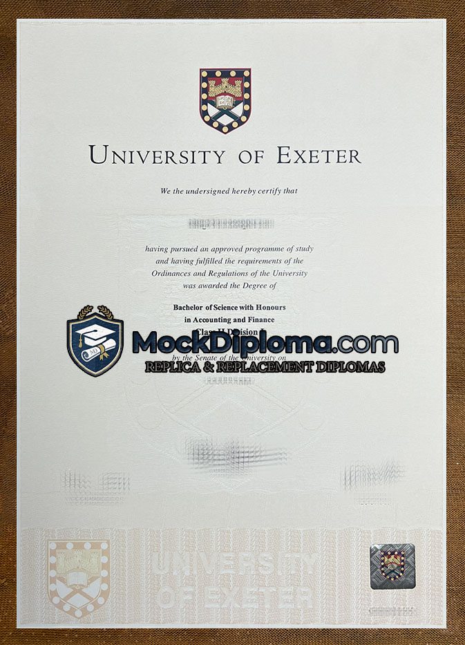 University of Exeter degree