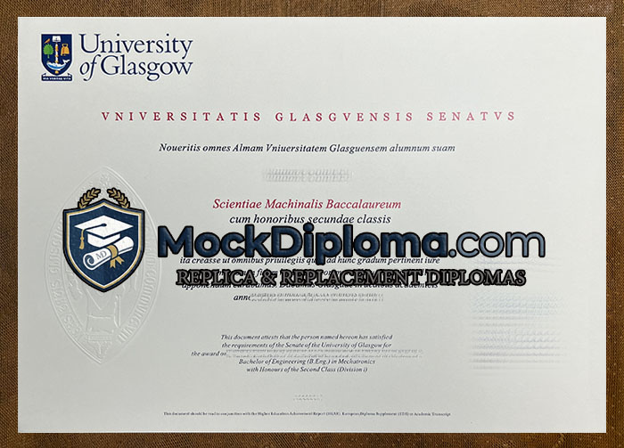 University of Glasgow diploma