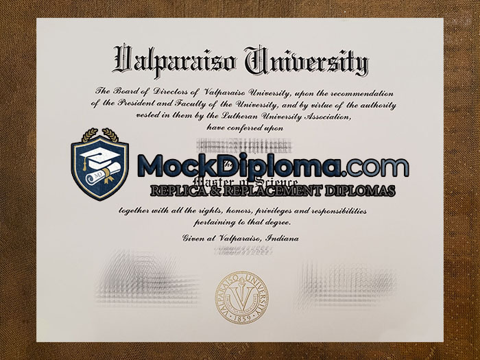 Valparaiso University diploma