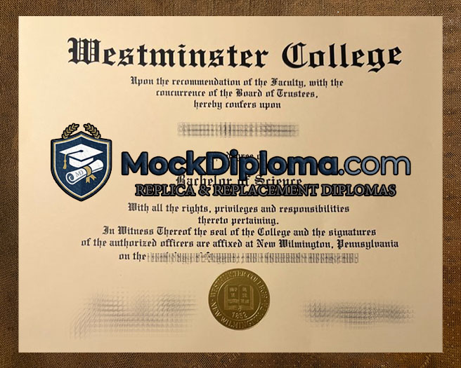 Westminster College diploma