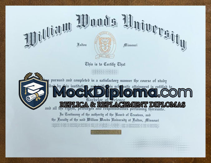 William Woods University certificate